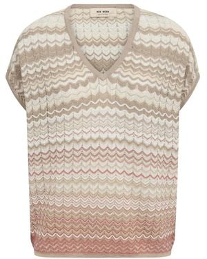 Mos Mosh V-Neck Knitwear - Neutro
