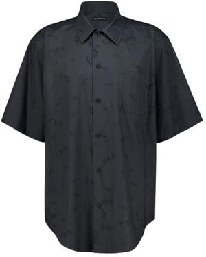 Balenciaga Short Sleeve Shirts - Black
