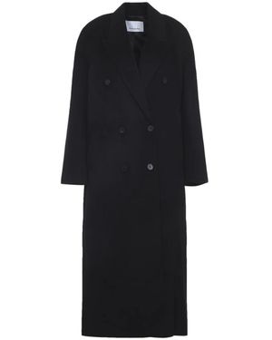 Frankie Shop Gaia Double-Breasted Jas - Zwart