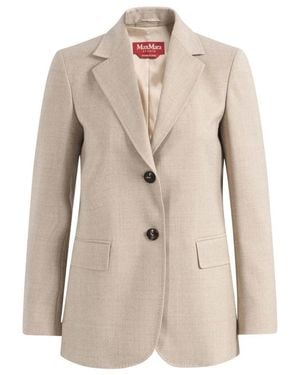Max Mara Jassen ,Wol Edito Blazer - Naturel