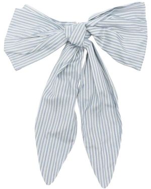 Ermanno Scervino Gestreifte Seidenfliege - Blau
