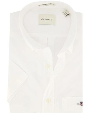 GANT Short Sleeve Shirts - Wit