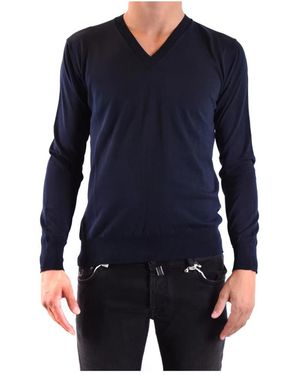 Hōsio V-Neck Pullover - Blau