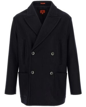 Barena Double-Breasted Coats - Blue