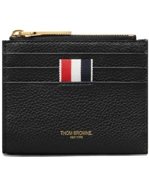 Thom Browne Accessoires ,Zwart ,Leer Kleine Lederwaren
