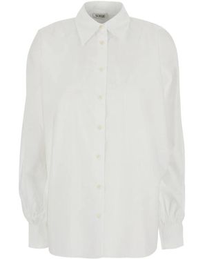 SOSUE Overhemden ,Wit ,Katoen Antonia Cuffed-Sleeve Shirt