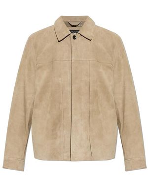 Rag & Bone Jassen ,Suède Dwight Suède Jas - Naturel