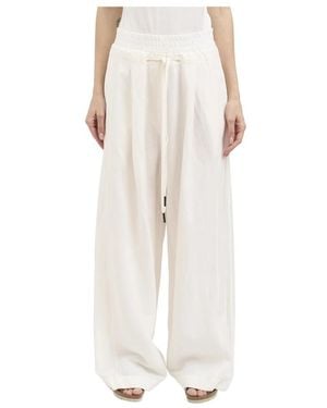 Andrea Ya'aqov Wide Trousers - Natural