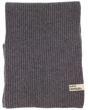 A.P.C. Accessoires ,Grijs ,Wol Sasha Sjaal