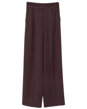 forte_forte Wide Trousers - Brown