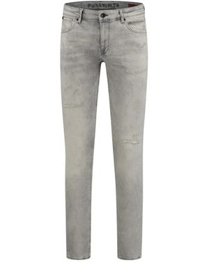 Pure Path Verwaschene Graue Denim Jeans