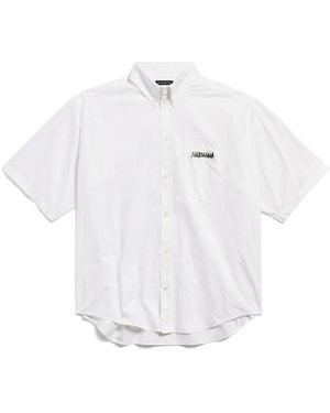 Balenciaga Short Sleeve Shirts - White