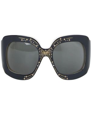 Gucci Oversize Square Frame Sonnenbrille - Grau