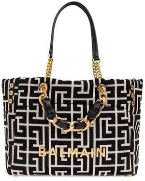 Balmain Tote Bags - Negro