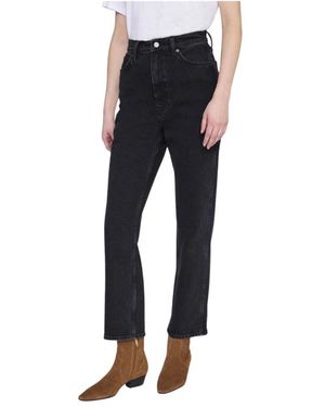 Anine Bing Cropped Jeans - Blue