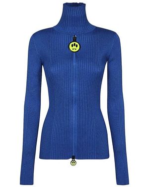 Barrow Gerippter Cardigan Mit Reißverschluss - Blau