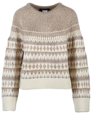 Pennyblack Round-Neck Knitwear - Brown
