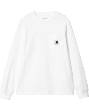 Carhartt Long Sleeve Tops - Wit