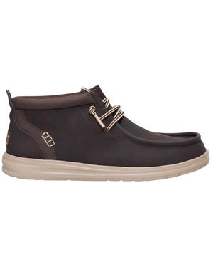HEYDUDE Lace-Up Boots - Black
