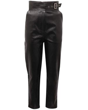 Twinset Vegane Lederhose Schwarz Modell 222Tt2018