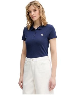 KARL LAGERFELD Polo Shirts - Azul