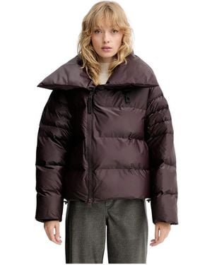 Rains Alta Vision Short Puffer Jacket - Schwarz