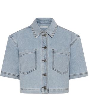 Kaffe Denim Hemden - Blauw
