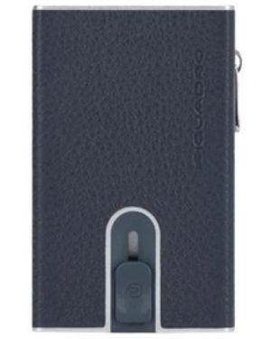 Piquadro Accessoires ,Blauw ,Leer Compact Wallet