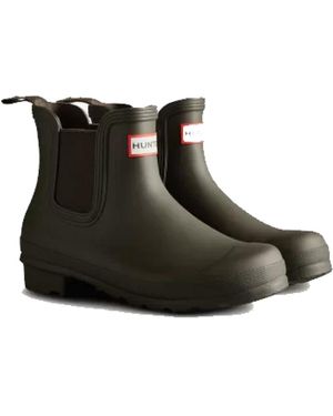 HUNTER Schoenen ,Zwart ,Polyester Originele Chelsea Waterdichte Laarzen