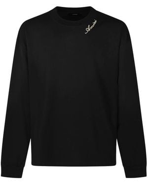 Amiri Long Sleeve T-Shirts - Black