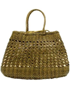 Dragon Diffusion Tassen ,Groen ,Katoen Santa Cano Handbag
