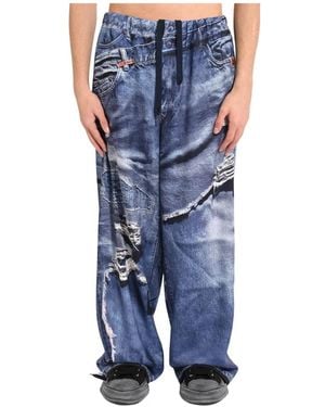Maison Mihara Yasuhiro Wide Trousers - Blue