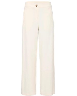 Ichi Wide Trousers - Blanco