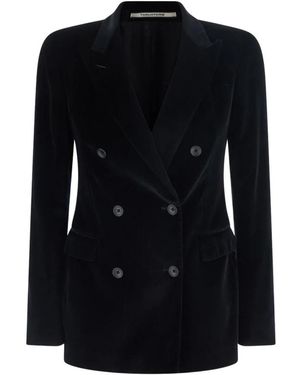 Tagliatore Jassen ,Zwart ,Katoen Paris Velvet Jacket