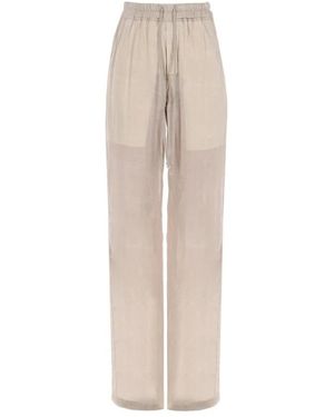 Rick Owens Broeken ,Roze ,Katoen Dietrich Drawstring Pants - Naturel