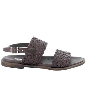 Igi&co Leren Platte Sandalen - Bruin