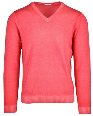Malo V-Neck Knitwear - Rose