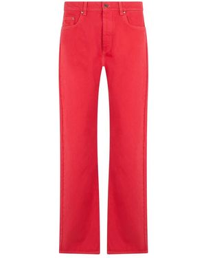 Versace Straight Jeans - Rojo
