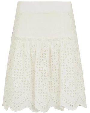 Alberta Ferretti Short Skirts - White