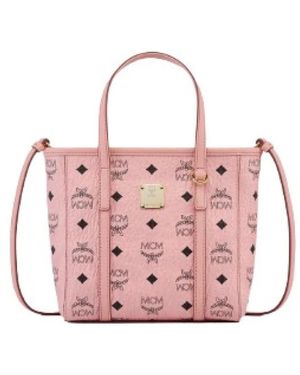 MCM Tassen ,Roze ,Katoen Toni Shopper Kleine Tote Tas