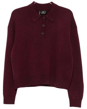 Anine Bing Truien & Vesten ,Rood ,Trui Met Ronde Hals - Paars