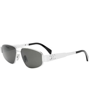 Celine Accessoires ,Grijs ,Stijlvol Cl 40281U Mode Accessoire - Metallic