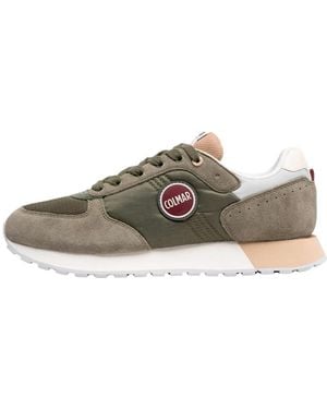Colmar Grüne Sneakers Mit Leuchtendem Nylon - Braun