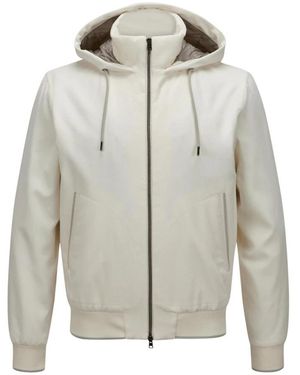 Herno Luxe Cashmere Seta Bomber Resort Jas - Grijs