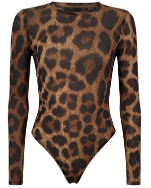 Philipp Plein Tüll-Body - Braun