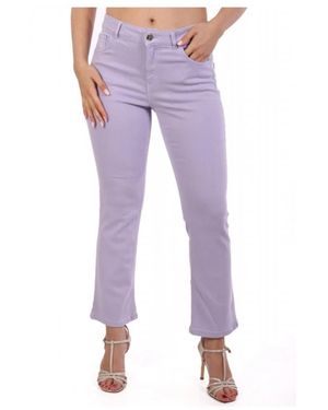 Marella Slim-Fit Trousers - Purple