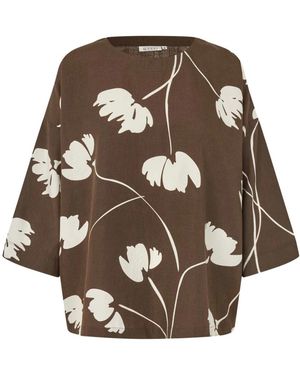 Masai Top Met 3/4 Mouwen - Bruin