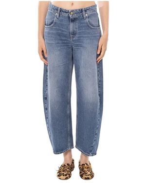 CYCLE Jeans ,Blauw ,Denim Aida Crop Twisted Legs Jeans
