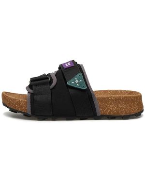 Flower Mountain Sliders - Black