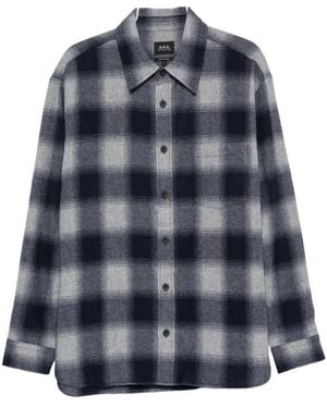 A.P.C. Casual Shirts - Blu